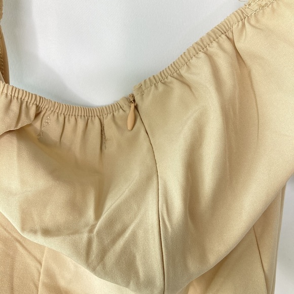 PrettyLittleThing Stone Strappy Cut Out Knotted Skirt Midaxi Dress Size 2 - Picture 14 of 15